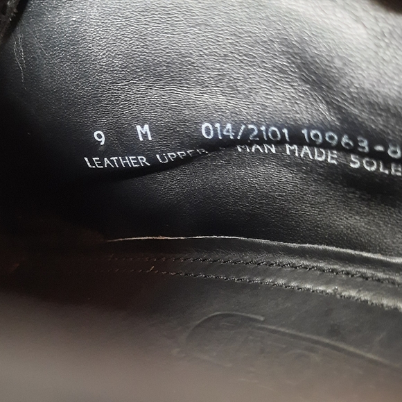 Vintage Stafford Men’s Black Leather Cap Toe Oxford. Made in Italy. Size:9 M - Picture 8 of 8